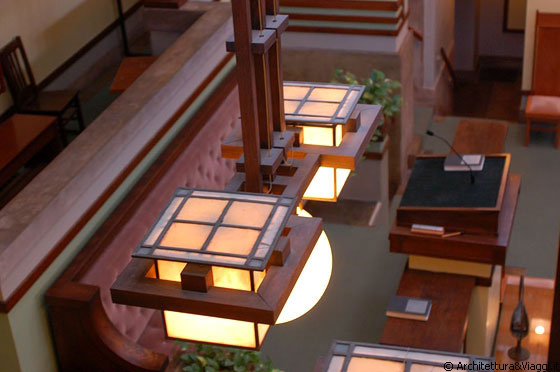 OAK PARK - Lampade progettate da Frank Lloyd Wright per l'Unity Temple