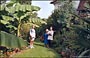 VALLE DELLA LOIRA - TURENNA. Ile-Bouchard: Francesco con Andrè e sua madre a nel giardino della loro casa