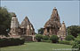 KHAJURAHO. Templi del gruppo occidentale - Lakshmana Temple, Lakshmi Temple e Varaha Temple