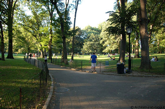 CENTRAL PARK - Passeggiando nel parco notiamo quanto sia vissuto dai newyorkesi: chi si rilassa leggendo, chi gioca a frisbee, chi parlotta con gli amici, insomma c'è davvero spazio per tutti in questa grande oasi