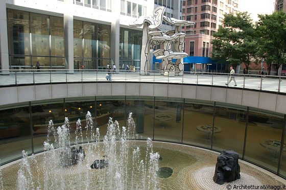 LOWER MANHATTAN - Noguchi Sunken Garden in Chase Manhattan Plaza 