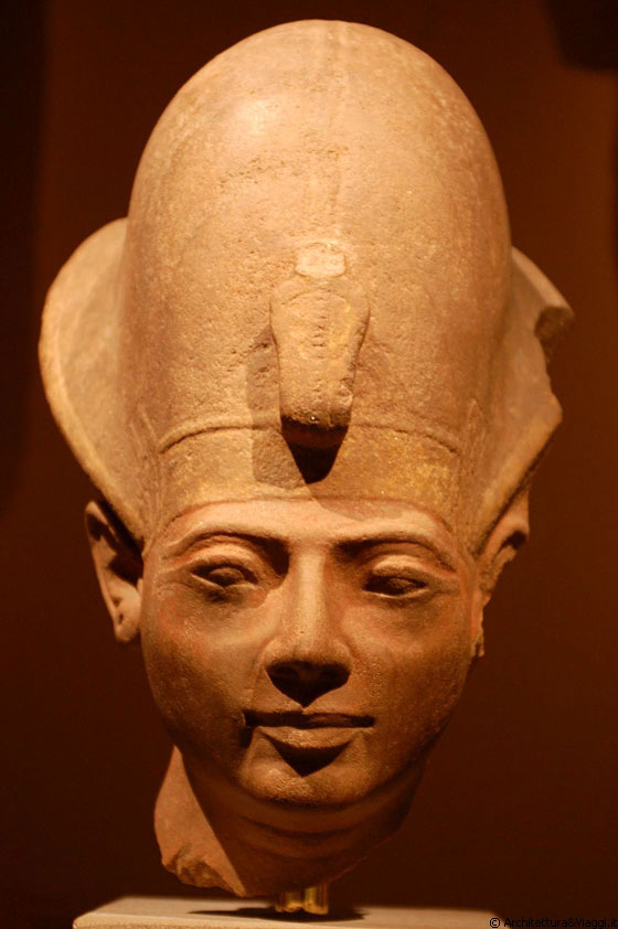 MET - Sezione egizia - Testa di Amenmesse, Nuovo Regno, Dinastia 19, regno di Amenmesse, ca. 1203-1200 a.C. - quarzite