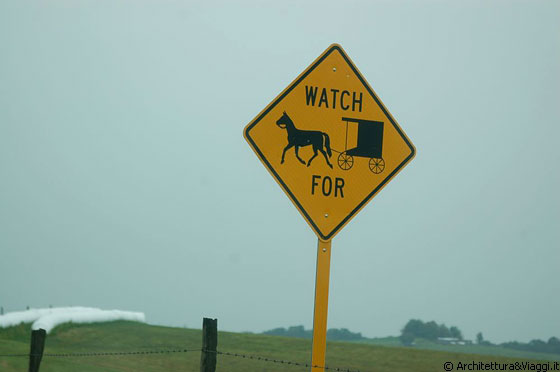 OHIO - Amish Country - fate attenzione alla guida e procedete a bassa velocità