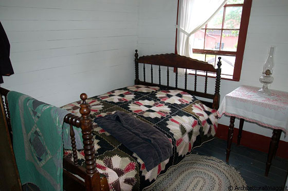 OHIO - La camera della vecchia abitazione dell'azienda agricola Yoder's