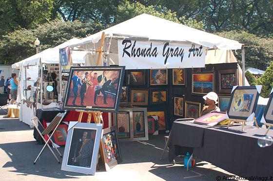 GRANT PARK - Bancarelle di arte al Chicago Jazz Festival