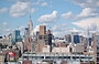 LOWER EAST SIDE. Dall'ultimo piano del New Museum of Contemporary Art New York vista su Manhattan: sulla città domina l'Empire State Building 