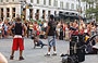 FIFTH AVENUE. Uno spettacolo di breakdance in Gran Army Plaza, all'angolo sud est di Central Park