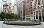 LOWER MANHATTAN. Chase Manhattan Plaza - il vuoto del Noguchi Sunken Garden 