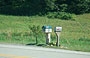PENNSYLVANIA. Caratteristiche cassette per la posta ai margini della strada