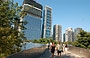 CHICAGO. Percorriamo il BP Bridge, il ponte di Frank Gehry che collega Millennium Park al Daley Bicentennial Plaza