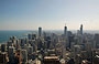 CHICAGO. Chicago sud, vista dal 95° piano del John Hancock Center