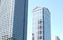 CHICAGO . Oltre il ponte di State Street vista su Leo Burnett Building (Kevin Roche, John Dinkeloo & Associates) e sul 77 West Wacker Drive (Ricardo Bofill)