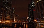 CHICAGO RIVER. Vista notturna sul fiume