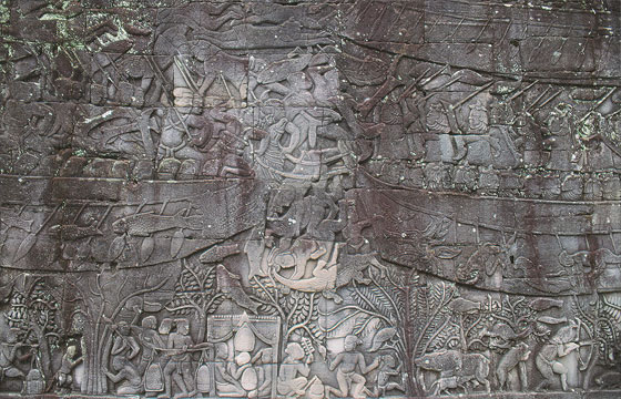 ANGKOR - Il Bayon - I bassorilievi del Bayon