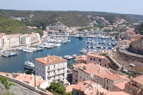 BONIFACIO - Dal Bastion de l'Etendard vista sul porto naturale