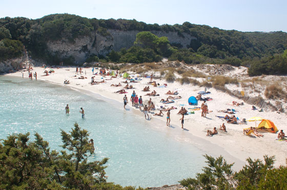 PLAGE DU PETIT SPERONE - Appena scollinato ci godiamo dall'alto questa graziosa e protetta baia