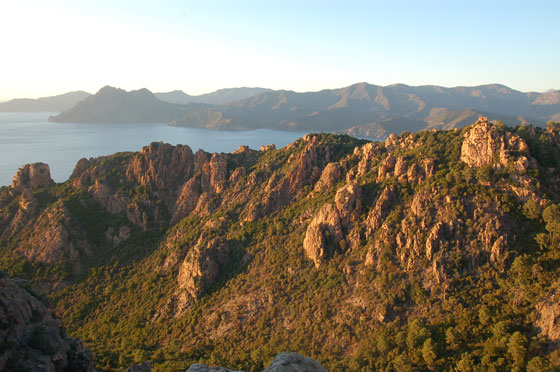 PIANA - Panorama sul golfo di Porto dalla D81