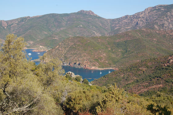 GOLFO DI GIROLATA - Nel primo tratto del percorso si intravedono scorci dell'insenatura di Tuara, magnifica e praticamente deserta