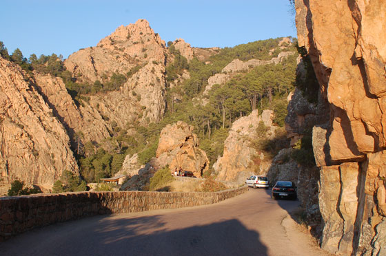 D81 - La strada taglia le Calanche e tra una curva e l'altra offre paesaggi originali e spettacolari 