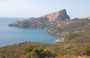 GOLFO DI PORTO. Capo Rosso visto dalla D824 in direzione Plage D'Arone