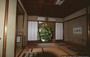 NARA  . ISUI-EN - dall'interno della sala da tè, attraverso gli shoji, si percepisce il giardino in un continuo e meraviglioso rapporto tra interno ed esterno