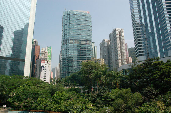 ADMIRALTY - Da Harcourt Garden vista sui grattacieli circostanti