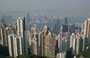 HONG KONG ISLAND . Dal Peak vista sui grattacieli di Hong Kong Island e su Kowloon