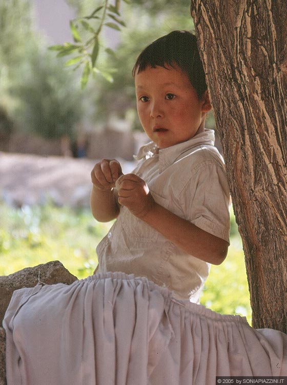 LADAKH - Alchi - tornando indietro ci ha colpiti questo bambino