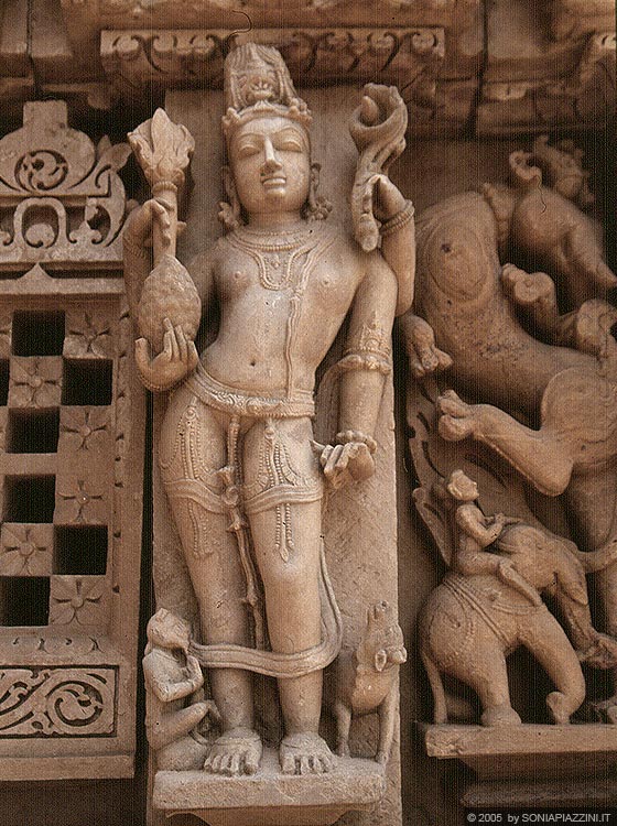 KHAJURAHO - Parsvanath Temple (gruppo orientale) - particolare