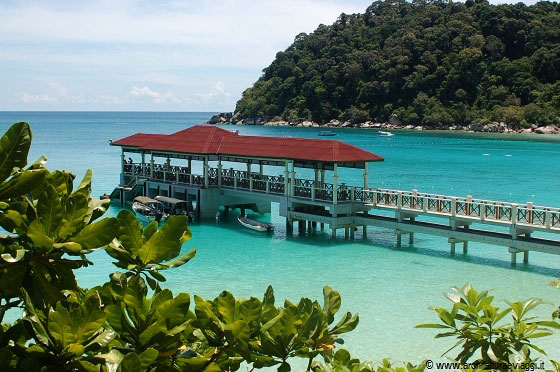 PULAU PERHENTIAN BESAR - L'esperienza più bella? Per me nuotare con una tartaruga gigante proprio al largo di questo molo