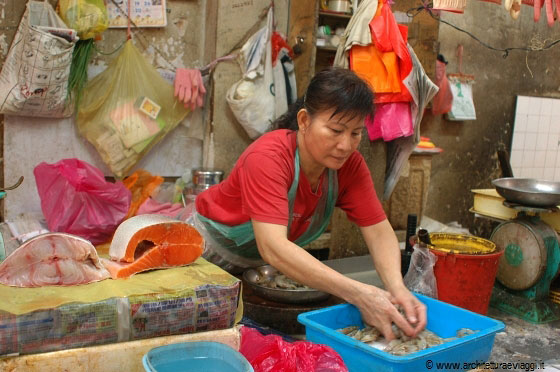 CHINATOWN - Il mercato alimentare interno a Jalan Petaling