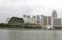 SINGAPORE. L'Esplanade caratterizza lo skyline nord est di Marina Bay