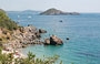 MONTE ARGENTARIO. Spiaggia dell'Acqua Dolce con vista sull'isolotto