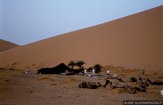 ERG CHEBBI - L'accampamento all'imbrunire