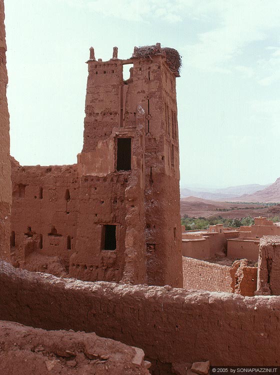 KASBAH AIT BENHADDOU - Particolare della torre