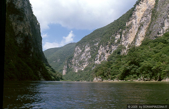 CANON DEL SUMIDERO - Il tragitto sul fiume con la barca