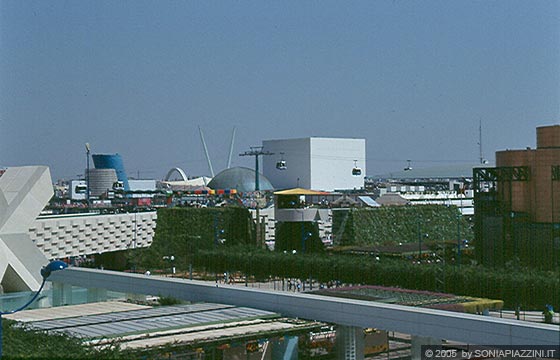 SIVIGLIA - EXPO'92 - Vista d'insieme - sulla sinistra la grande 