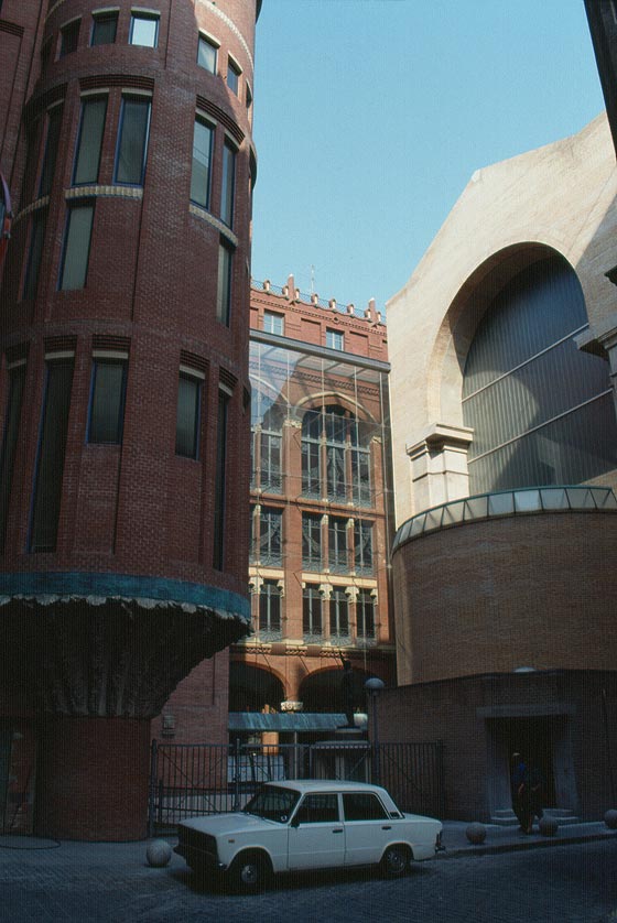 BARCELLONA - Palau de la Musica Catalana - i lavori di restauro dell'ultimo decennio dell'arch. Oscar Tusquets