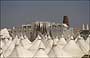 SIVIGLIA. EXPO'92 - Sullo sfondo il Padiglione Italia e in primo piano le tensostrutture del Padiglione di Israele