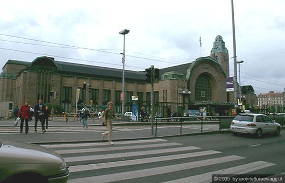 HELSINKI - Architetto Eliel Saarinen - Stazione ferroviaria del 1914