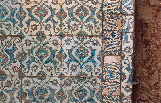 ISTANBUL - Topkapi - ricche decorazioni con ceramiche di Iznik
