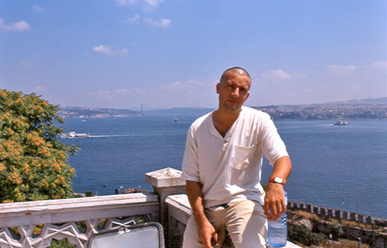 ISTANBUL - Dal Topkapi vista sulla città al di là del Bosforo - in primo piano Francesco