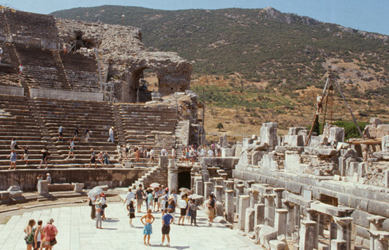 EFESO - Il monumentale teatro: particolare