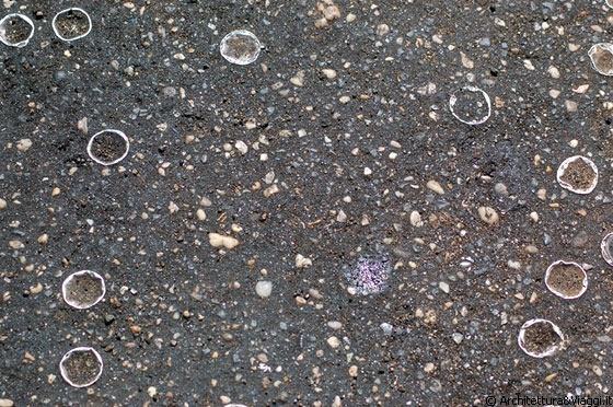 CIUDAD BOLIVAR - Mi diverto a fotografare la strada, con i tappi di bottiglie ormai inglobati nell'asfalto: ma quanto bevono e quanto sporcano questi venezuelani?