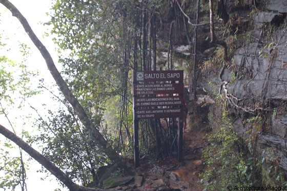 PARCO NAZIONALE DI CANAIMA - Salto El Sapo - ci apprestiamo ad attraversare la cortina d'acqua