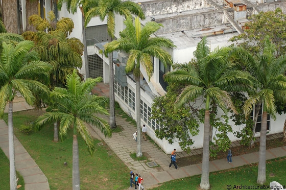 UNIVERSITA' CENTRALE DEL VENEZUELA - Vista sugli edifici e il contesto dalla terrazza dell'ultimo piano della Biblioteca Centrale