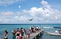 GRAN ROQUE. Il molo in cui i turisti attendono le barche