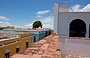 CIUDAD BOLIVAR. Dalla Casa del Congreso de Angostura vista su variopinti edifici del quartiere coloniale