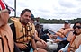 LAGUNA DI CANAIMA. Di nuovo il nostro gruppo in barca per attraversare la laguna e visitare Salto El Sapo