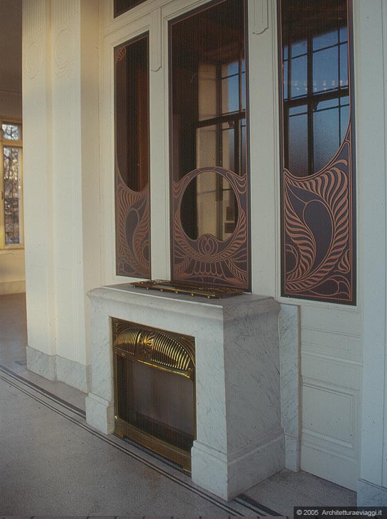 SCHONBRUNN - L'arredamento della sala d'attesa imperiale dello Stadtbahn Hofpavillon